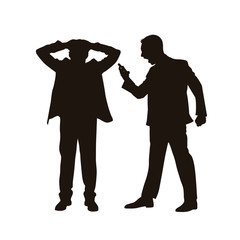 People Are Depressed Or Frustrated Silhouette