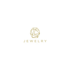 Jewelry golden brand identity product - luxury glamour expensive