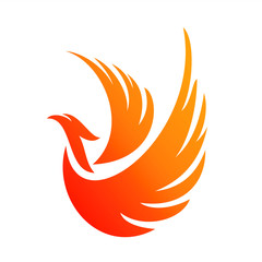 Very charming phoenix illustrations for the concept of logos and icons