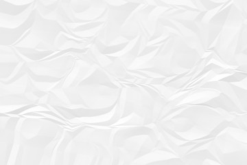 crumpled white paper background close up