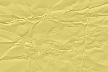 crumpled yellow paper background close up