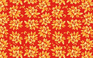 flowers seamless pattern background