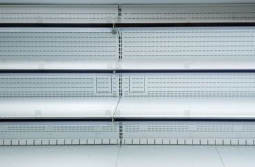 black Friday White empty shelves showcase display sale