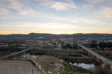 Typical Spanish village in its surroundings
