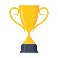 Concept of victory award championship achievement trophy design element