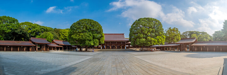Scenic view at  Meji Jingu or Meji Shrine area in Tokyo, Japan.