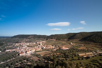 Fototapeta premium Typical Spanish village in its surroundings