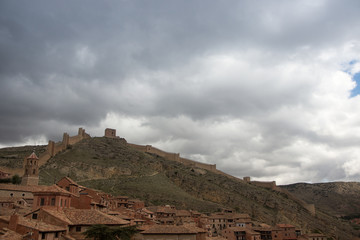 Typical Spanish village in its surroundings