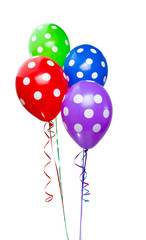 helium balloons isolated