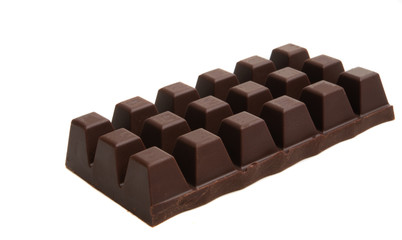 black chocolate isolated