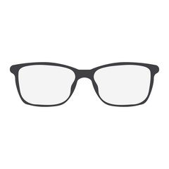 Fototapeta premium Glasses icon. Eyeglasses symbol. Signs isolated on white background. Accessory pictogram in flat design. Vector illustration