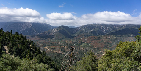view of mountains and valley