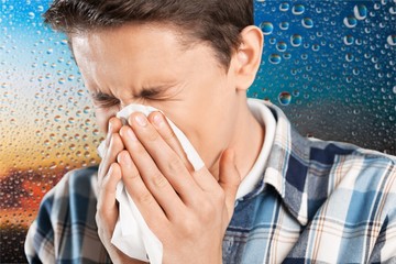 Sneezing.