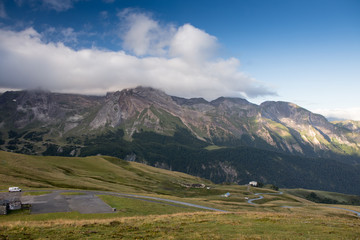 Fototapeta premium landscape of mountains and blue sky