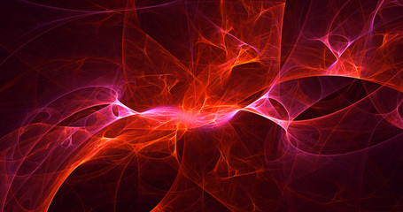 3D rendering abstract technology fractal background