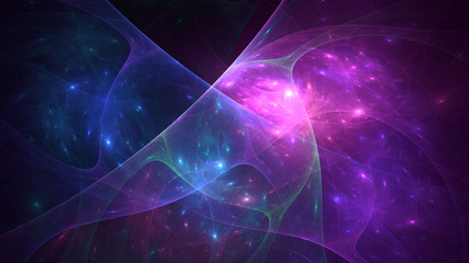 Fototapeta premium 3D rendering abstract technology fractal background