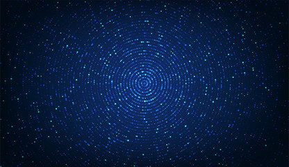 abstract tech future blue background space with light glitter vector design