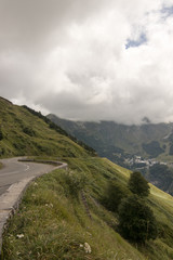 Fototapeta premium landscape of mountains and blue sky