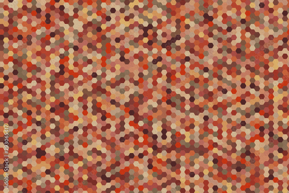 Poster abstract geometric pattern. multicolor figures. texture for print and banner. oil paint on canvas st