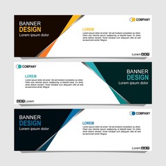 Abstract Web banner design background or header Templates.vector design