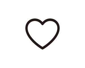 Fototapeta na wymiar Heart icon symbol vector