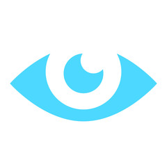 Obraz na płótnie Canvas simple eye icon vector design template. 