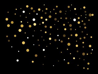 Abstract gold circles for holidays.