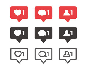 Social media icon set vector