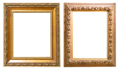 Antique gold antique picture frames