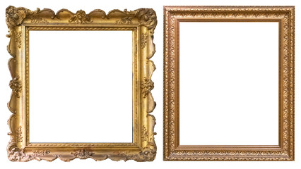 Antique gold antique picture frames