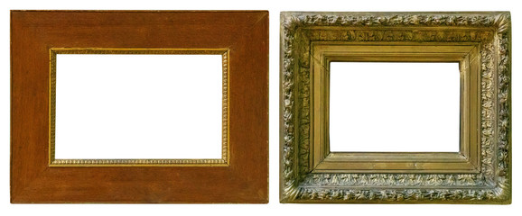 Antique gold antique picture frames