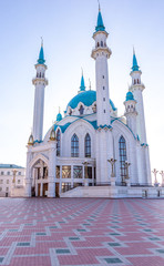 Fototapeta na wymiar Kul Sharif mosque on the territory of Kazan Kremlin. Kazan city, Tatarstan republic, Russia