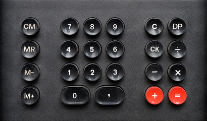 Old calculator keypad