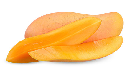 Mango isolated on white clipping path