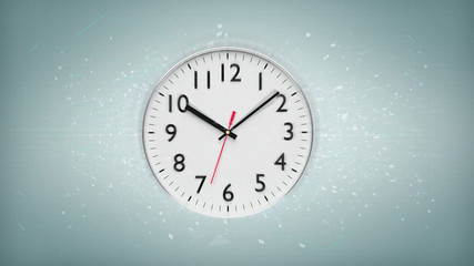 Fototapeta na wymiar Clock timer isolated on a background 3d rendering