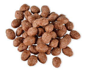 Cereal ball isolated on white clipping path