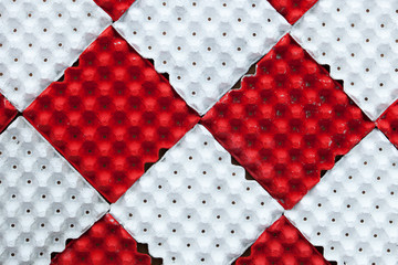 red and white background