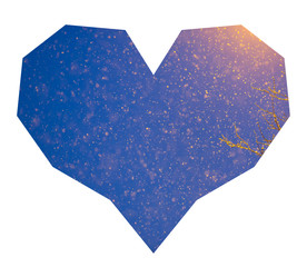 Heart with snow