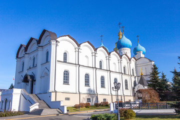 The Annunciation Cathedral in the Kazan Kremlin. Kazan city, Tatarstan republic, Russia.