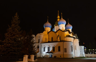 The Annunciation Cathedral in the Kazan Kremlin. Kazan city, Tatarstan republic, Russia.