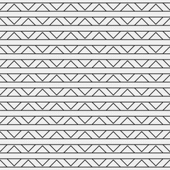 Seamless linear pattern. Abstract background with geometric shapes. Light grey texture with black lines. Vector illustration.