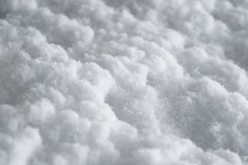 Winter snow. Snow texture Top view of the snow. Texture for design. Snowy white texture. Snowflakes.