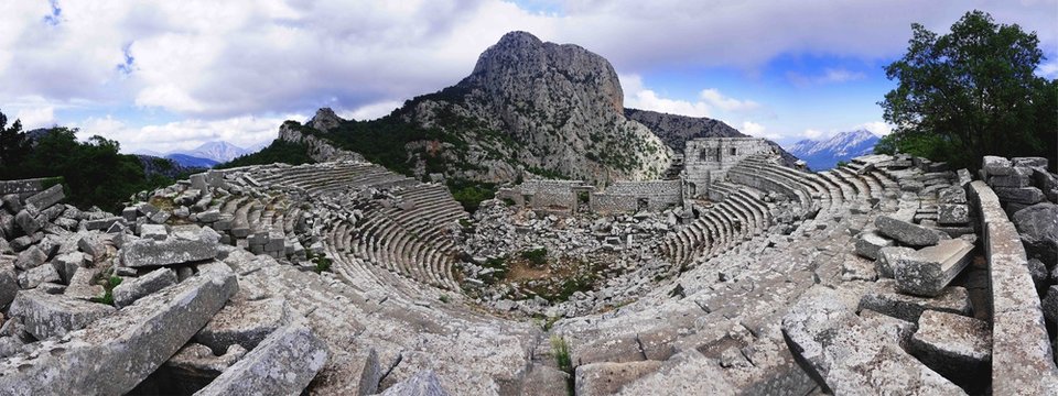 Termessos Ancient Theatre in Antalya, Korkuteli