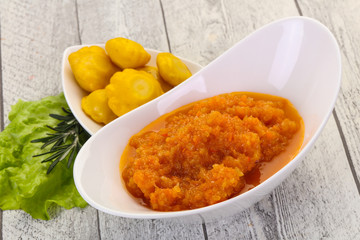 Zucchini squash caviar