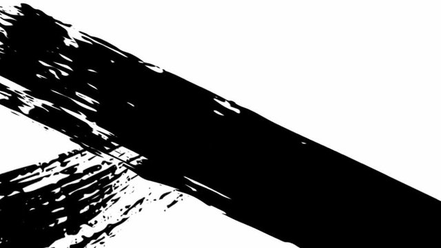 Abstract black and white transitions with brush strokes