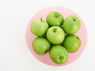 green apples in a bowl