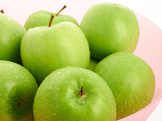 green apples in a bowl