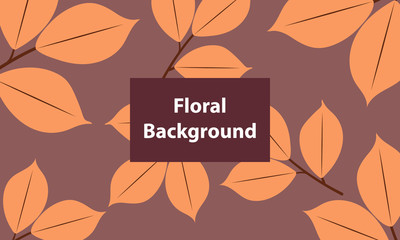 Leaves floral abstaract background