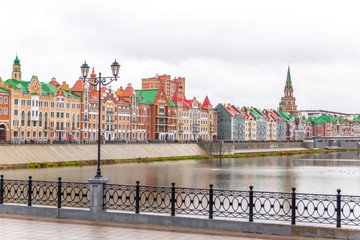Obraz premium Bruges embankment, Yoshkar-Ola city, Mari El Republic, Russia
