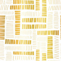 Seamless pattern gold foil block stripes. Vector background abstract illustration. Elegant shiny metallic golden repeating lines, use for celebrations, wedding, birthday, card, invite, banner